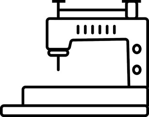 High-Quality Sewing Machine PNG Image with Transparent Background - Tailoring, Craft, and Textile Equipment Isolated Clipart