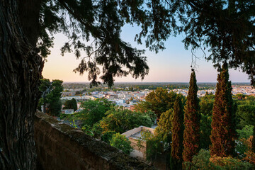 Scorcio di Oria visto dal Parco Montalbano. Puglia, Italia
