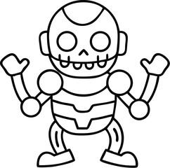 halloween coloring pages, for kids, illustration