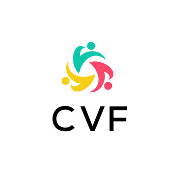 Letter CVF creative logo design vector
