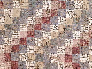 Colorful mosaic tile texture background, graphical ressource, modern and minimalistic texture