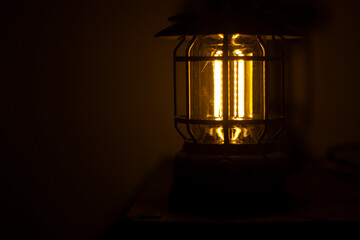 Warm light lantern for indoor use and in the dark