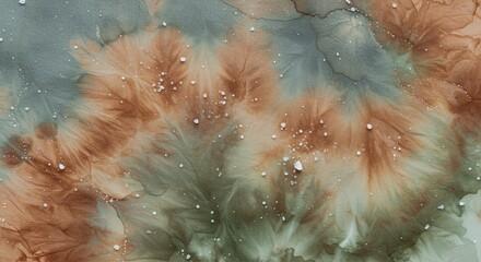 Earthy Ice Dye Watercolor Background