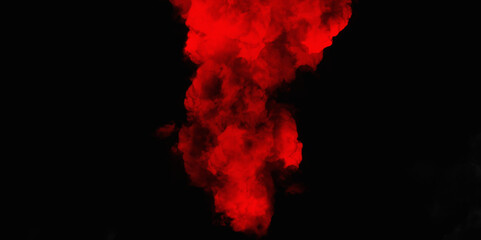  Red color powder explosion isolated on black background. Colorful dust explode. Paint Holi, dust particles splash. Network concept with spray. Futuristic technology element. 3D rendering.