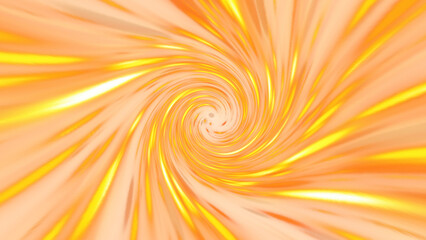 Golden spiral vortex PNG with motion on transparent alpha background
