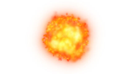 Smoke fire burst PNG with glowing particles on transparent background
