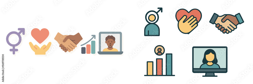 Poster visual representation of collaboration, care, and growth in a diverse community setting