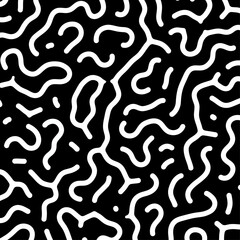 Abstract Retro Turing Pattern Background in Black and White