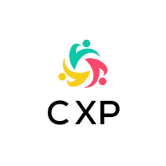 CXP creative minimalist letter logo.