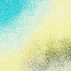 Abstract Halftone Gradient Background with Colorful Dots