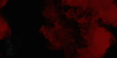  Red color powder explosion isolated on black background. Colorful dust explode. Paint Holi, dust particles splash. Network concept with spray. Futuristic technology element. 3D rendering.