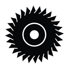 Circular Saw Blade Icon Vector Graphic Download