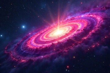 Breathtaking Nebula Swirls Vibrant Cosmic Colors in Interstellar Space, Perfect for Sci-Fi, Fantasy & Space Exploration Projects