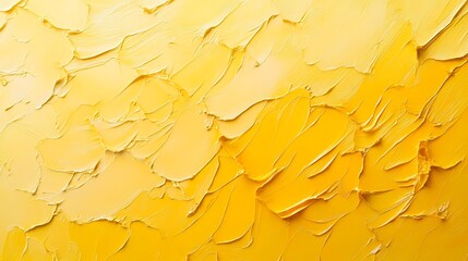 Yellow Oil Paint Texture Background.