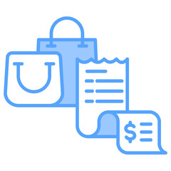 Invoice Blue Icon