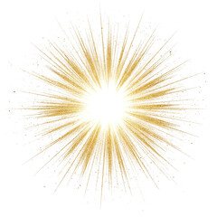 Abstract Gold and White Burst Explosion Design