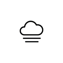 Foggy Weather Cloud Icon
