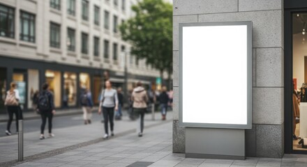 Urban Advertising Billboard Mockup - A Blank City Poster