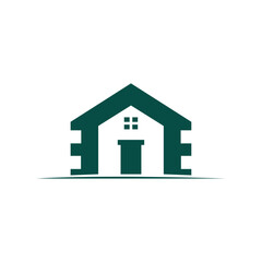 House icon: Simple and elegant house icon, perfect for real estate, home design, or construction businesses. Featuring a modern aesthetic that captures the essence of a home.