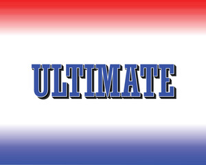 ULTIMATE text effect on a gradient background for social media.