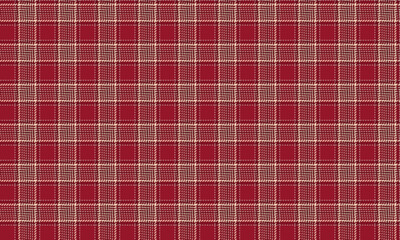 Seamless plaid pattern, red, beige, warm, classic feel, suitable for textile, clothing, skirt, pants, dress, tablecloth, apron and other design, vector illustration.