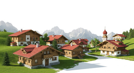 Village Beneath the Peaks
