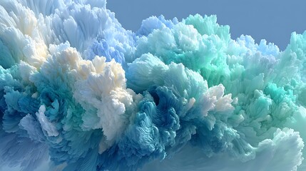 Light cyan pastel-toned abstract background with cloudlike transitions
