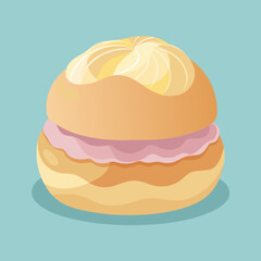 vector illustration of a tasty cake