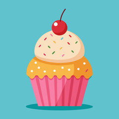 cupcake with cherry