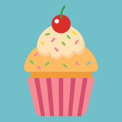 cupcake with cherry