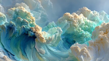 Light cyan pastel-toned abstract background with cloudlike transitions