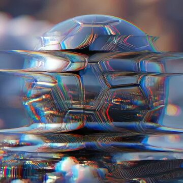 Datamosh-Glitch eines klassischen Fu&szlig;ballballs im E-Sport-Stil