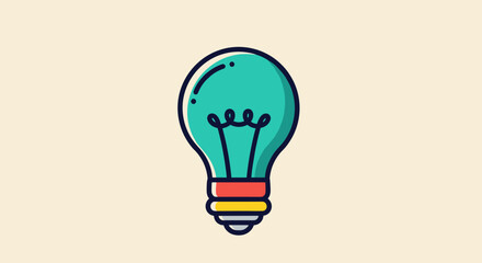 A vibrant lightbulb depicting a creative idea, showcasing innovation and symbolizing inspiration for problem solving solutions