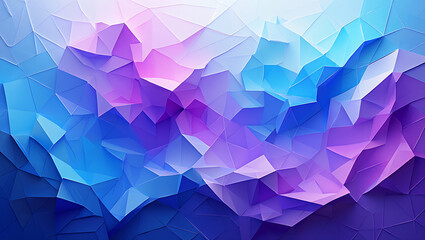 Obraz premium Abstract geometric background with gradient colors and polygonal low poly shapes