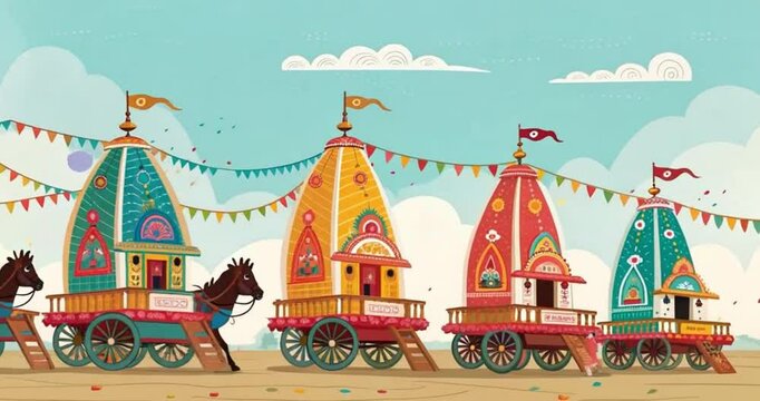 illustration tradition rathyatra