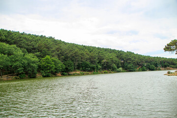 lake in the forest in istanbul