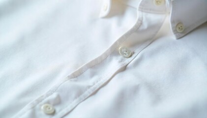 Crisp White Shirt Fabric Close-Up Wrinkles and Creases Reflecting a Busy Lifestyle