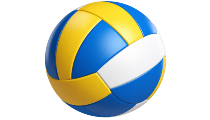 3d beach volleyball ball isolated on white background