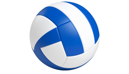 volleyball isolated on white background blue and white color