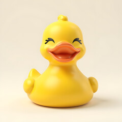 Classic yellow rubber duck. Represents childhood, play, or bath time fun. Simple, cheerful, and iconic.

