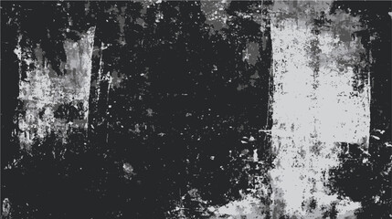  Abstract image showcasing a grunge-style texture pattern with contrasting black and white brush stokes. Ideal for backgrounds, design templates, or creative applications