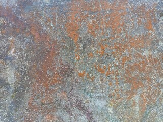 Grunge Wall Texture with Orange and Grey Decay