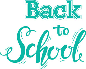 Back to School Typography Calligraphy