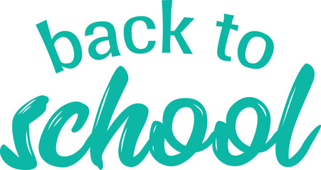 Back to School Typography Calligraphy