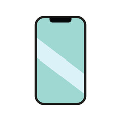 blank smart phone vector