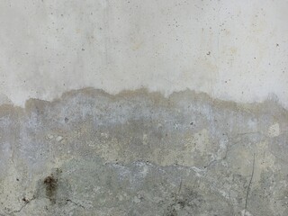 Weathered Concrete Wall with Water Stain Marks