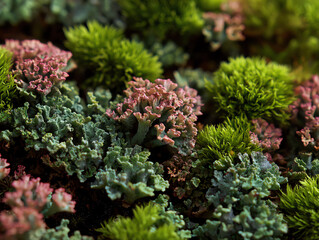 Colorful moss in a vibrant nature setting.