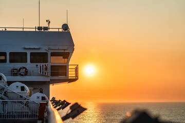 Sunset at sea