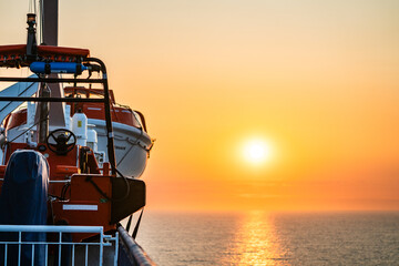 Sunset at sea
