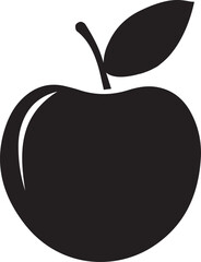 apple vector design art icon style apple fruit logo design illustration 